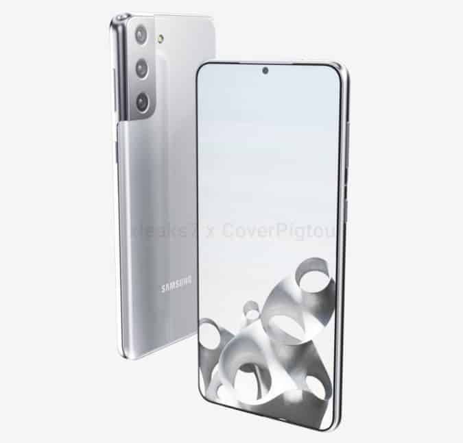 Samsung Galaxy S21 Plus Exposed In Silver Color