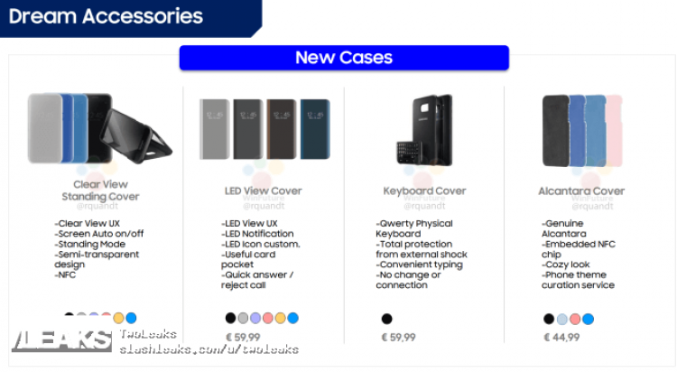 Galaxy S8 official accessories leak, along with their prices