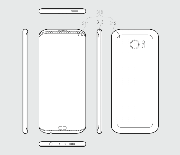 Samsung Patent Application Hints To A Galaxy Smartphone With Notch