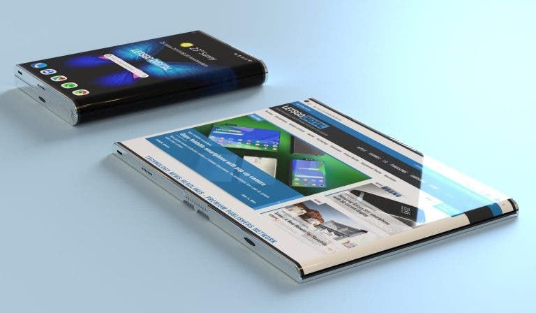 Samsung patents a foldable smartphone with curved edges