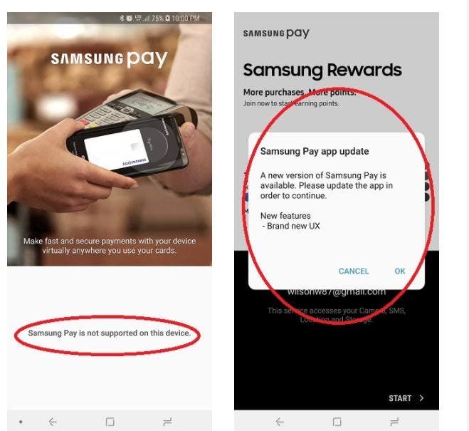 Some Samsung Galaxy S9, S9+ users are having issues with Samsung Pay
