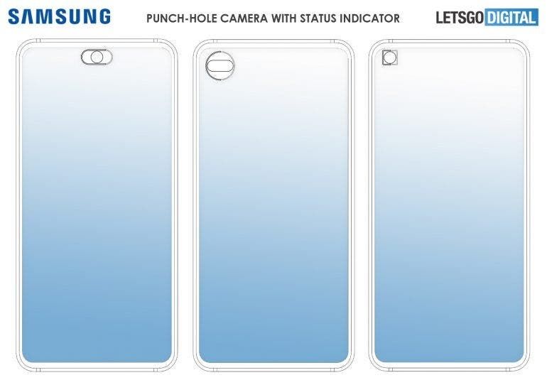The Galaxy Note 20 could have a status indicator around its front camera