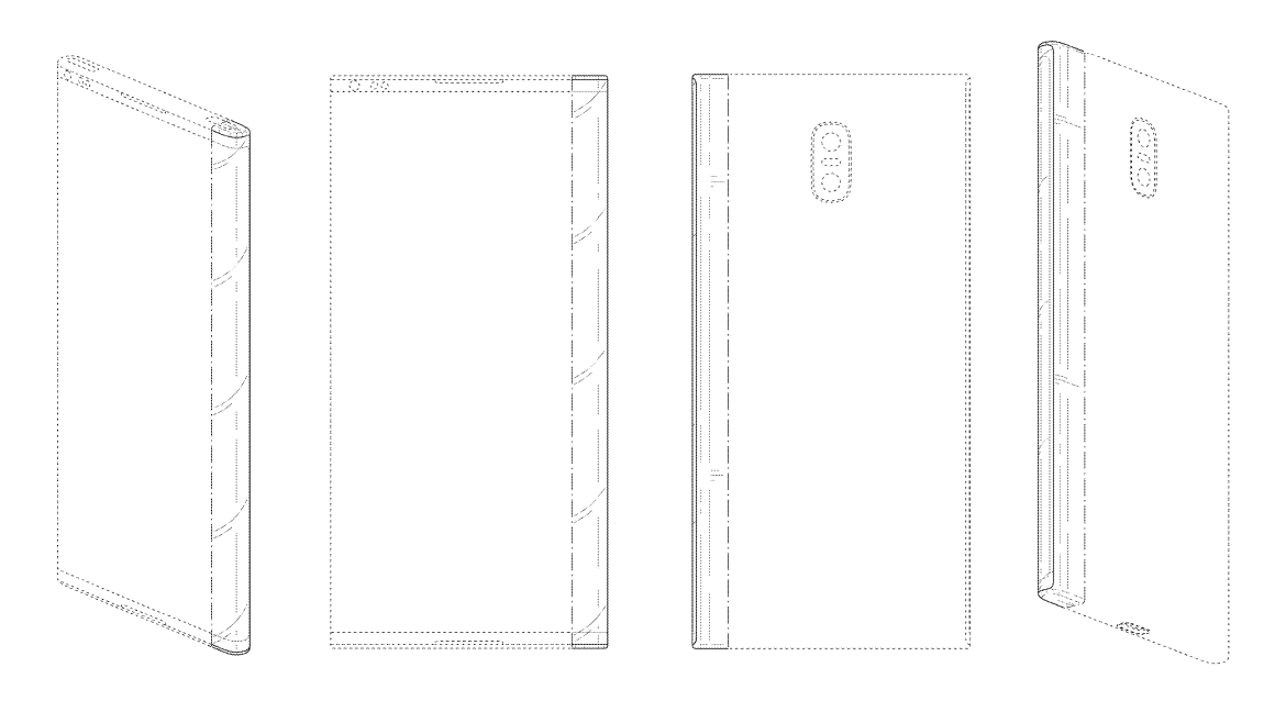 Samsung patents design for a waterfall display