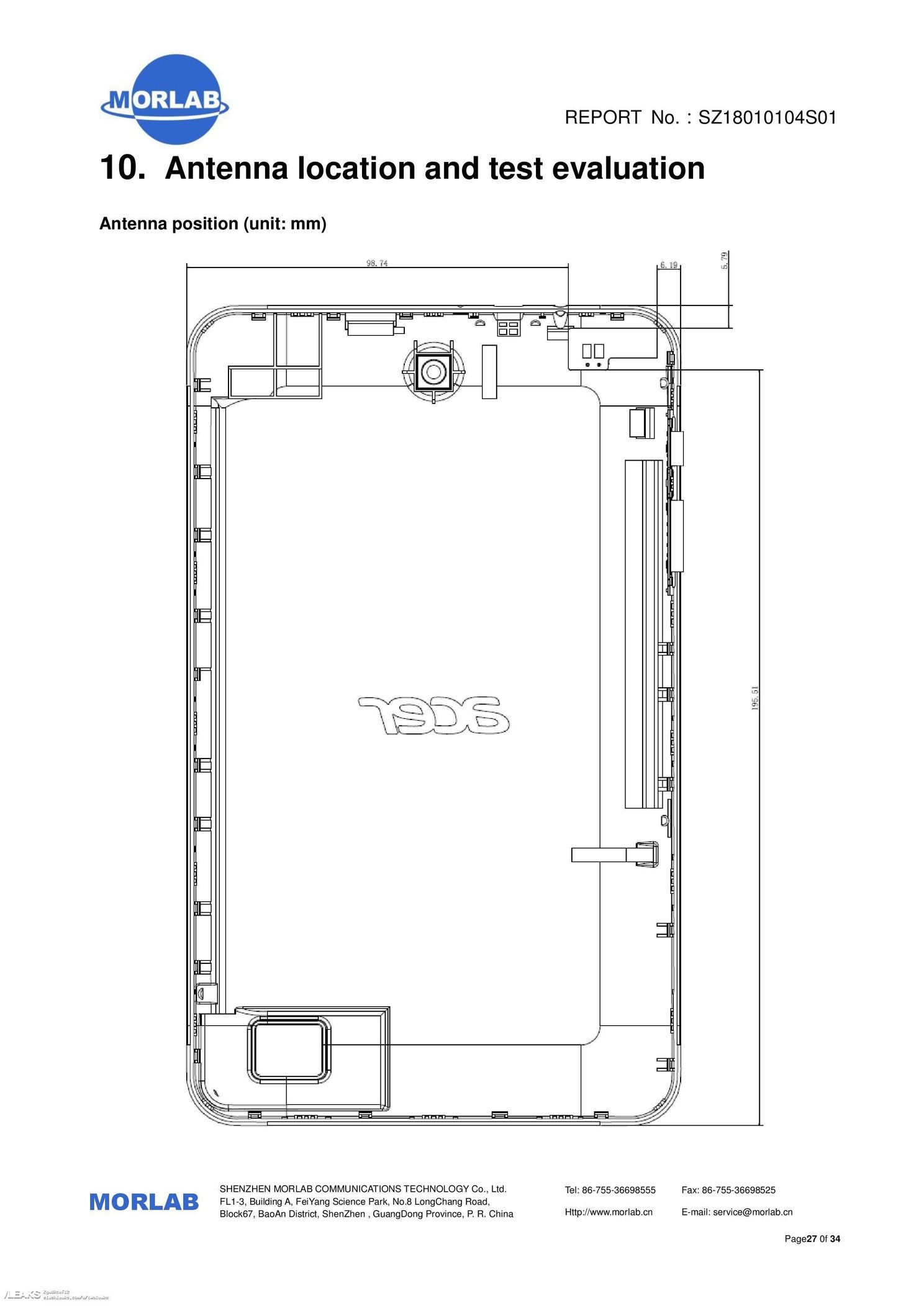 Schematics of Acer Iconia One 8 (2018) tablet with entry level specs appears on FCC