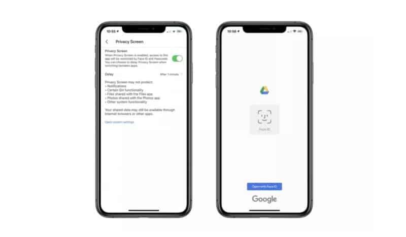 Google Drive for iOS now supports Apple's Face ID and Touch ID