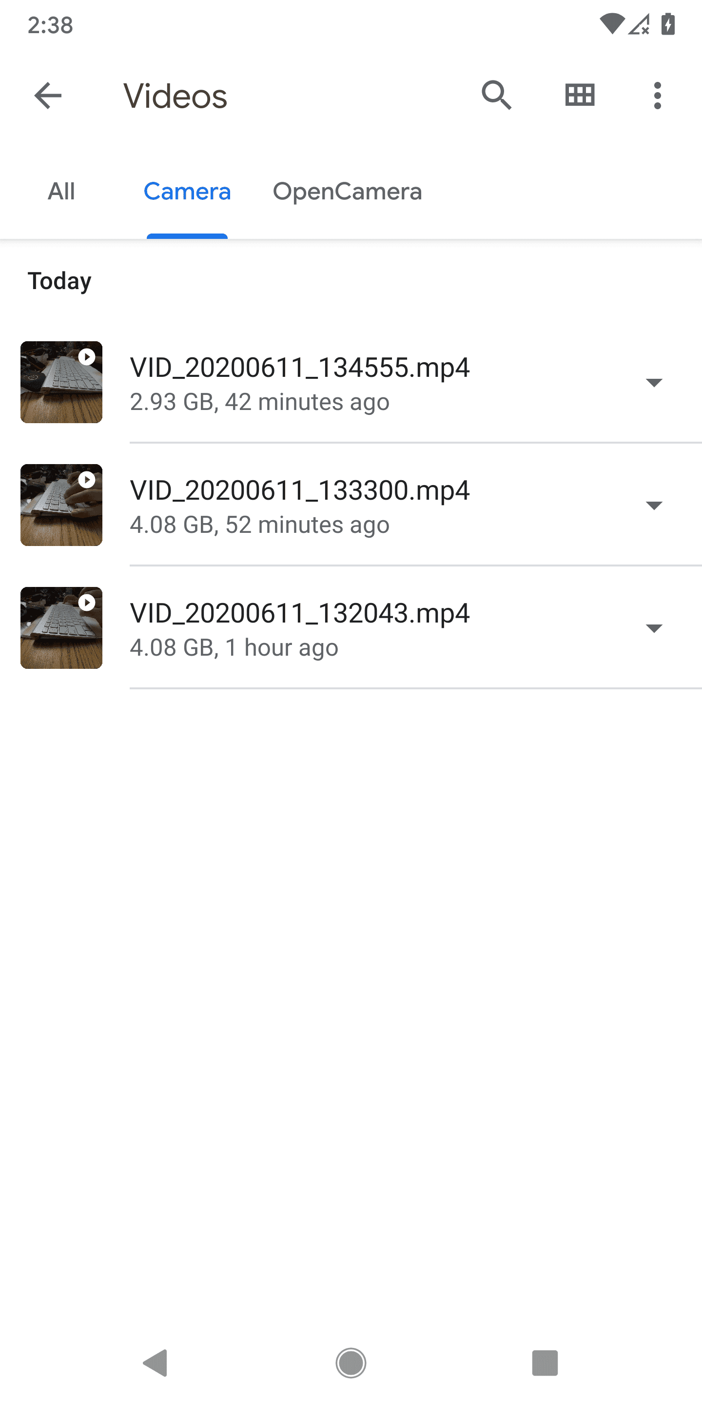 Android 11 removes the 4GB limit for video recording