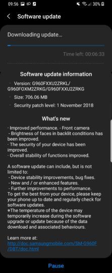 Samsung releases the second Android Pie beta for the Galaxy S9