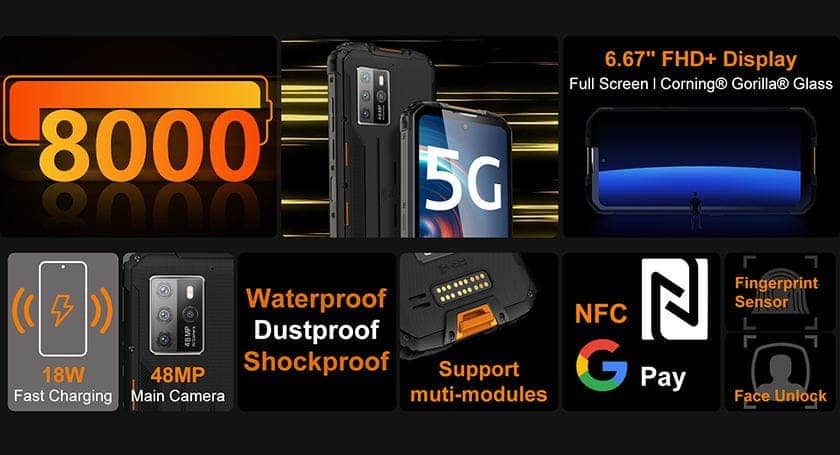 Buy 5G rugged smartphone Oukitel WP10 5G for just $399.99