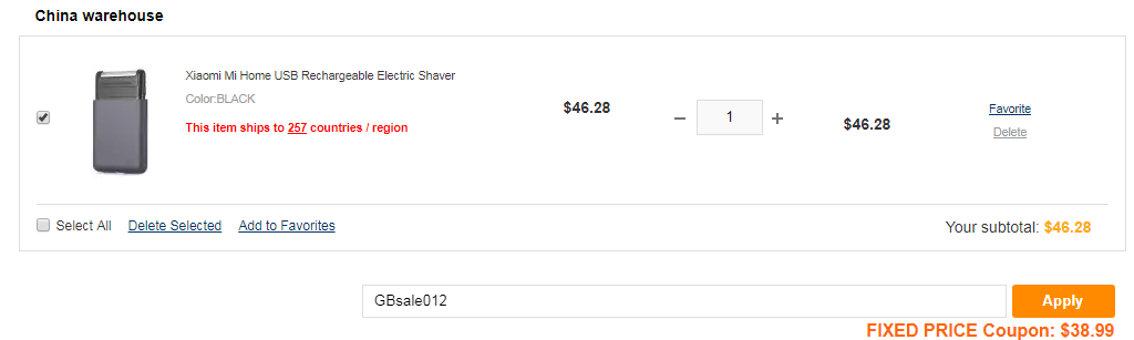 MIJIA Portable Electric Shaver Offered at $38.99 [Coupon]
