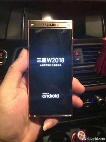 Premium looking Samsung SM-W2018 live  images surface online