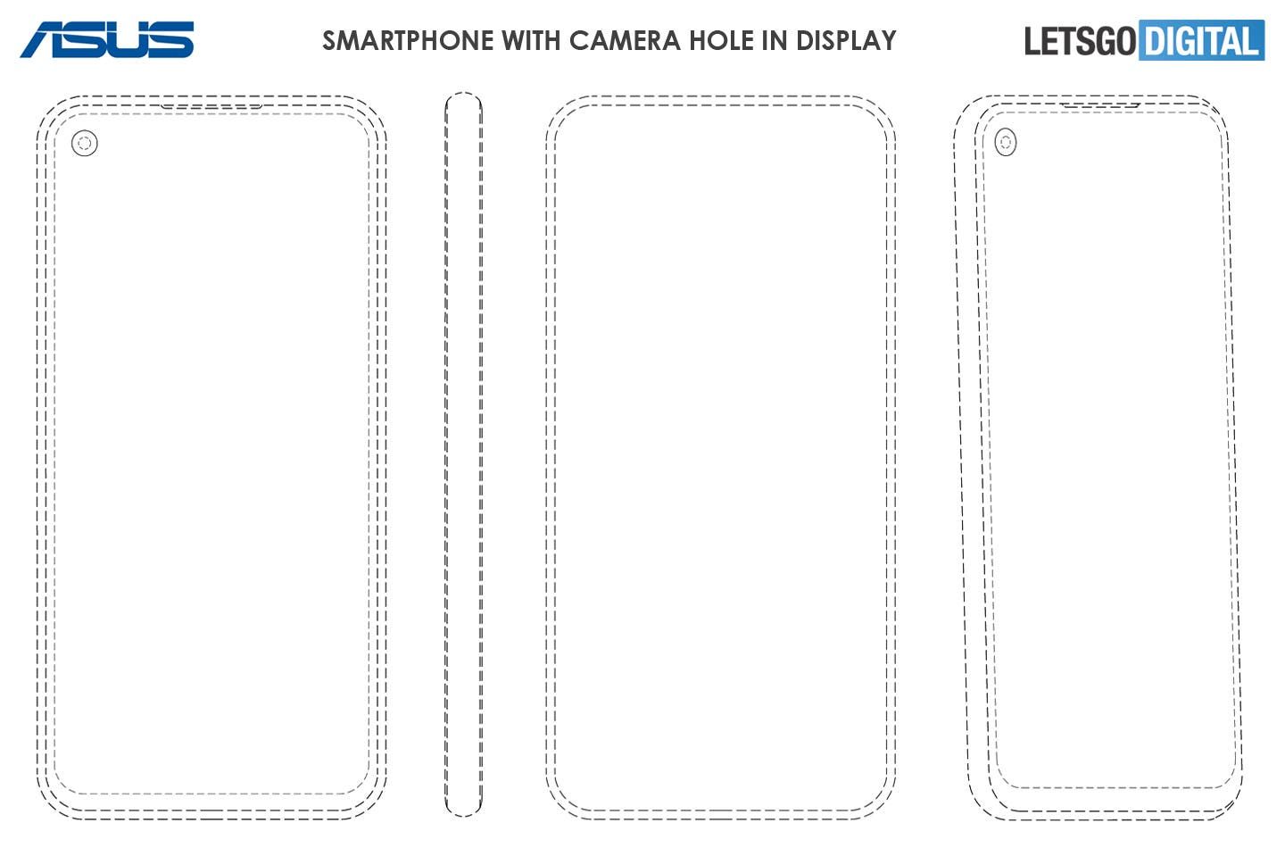 ASUS patents hint at smartphones with pop-up, and in-screen cameras