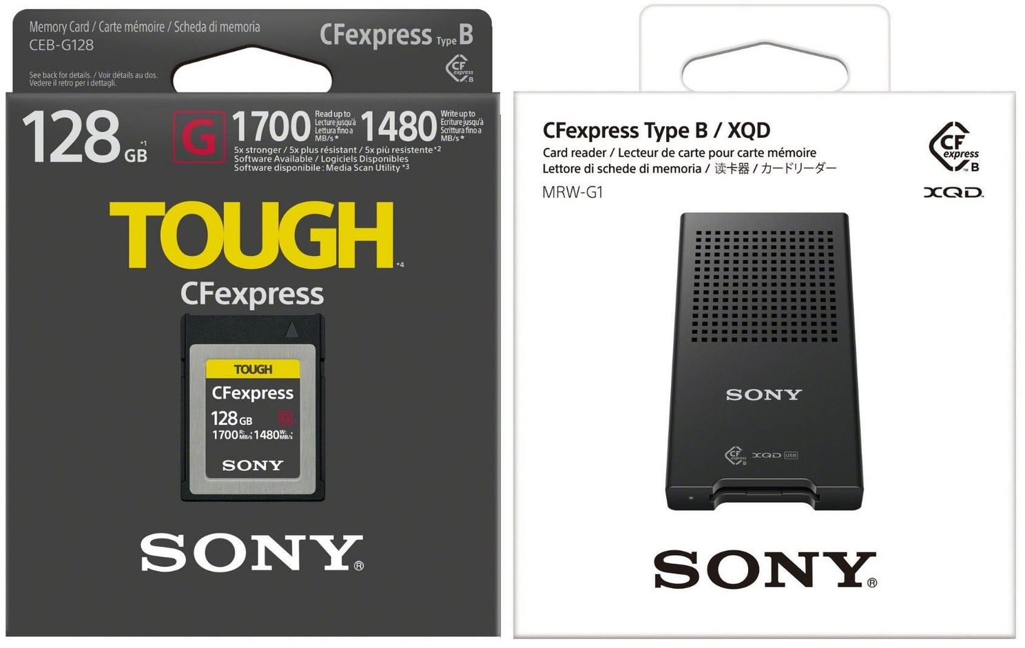Sony introduces CFexpress Type-B memory card with write speed exceeding 1GB/s