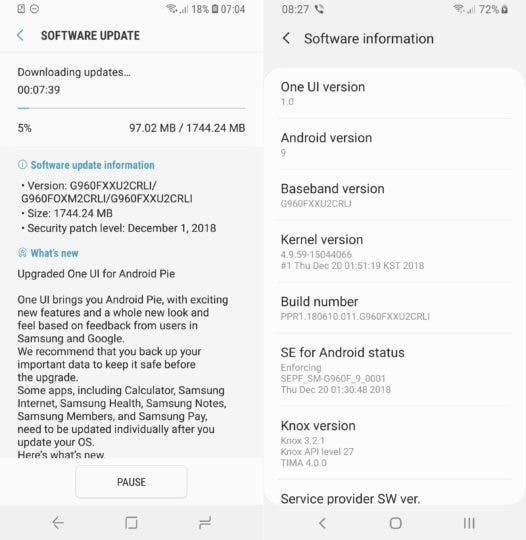 Stable Galaxy S9 Android Pie update now rolling out!