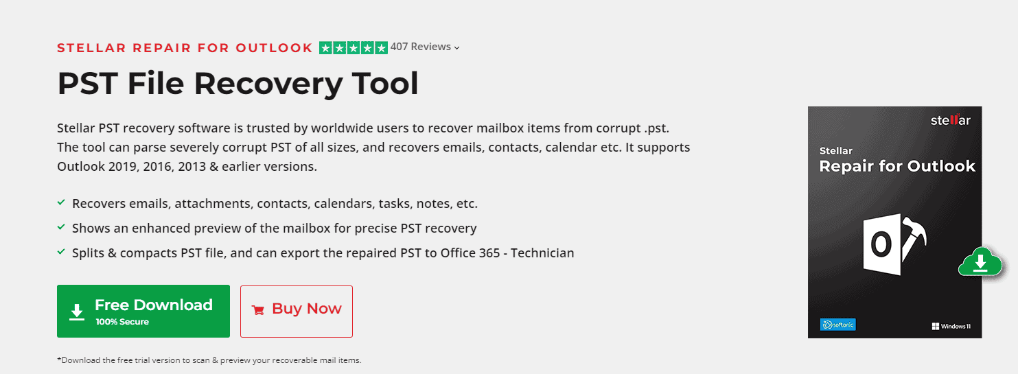 Stellar Repair for Outlook Review: A Solid companion for Outlook