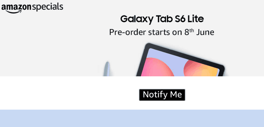 Galaxy Tab S6 Lite to launch in India on June 8