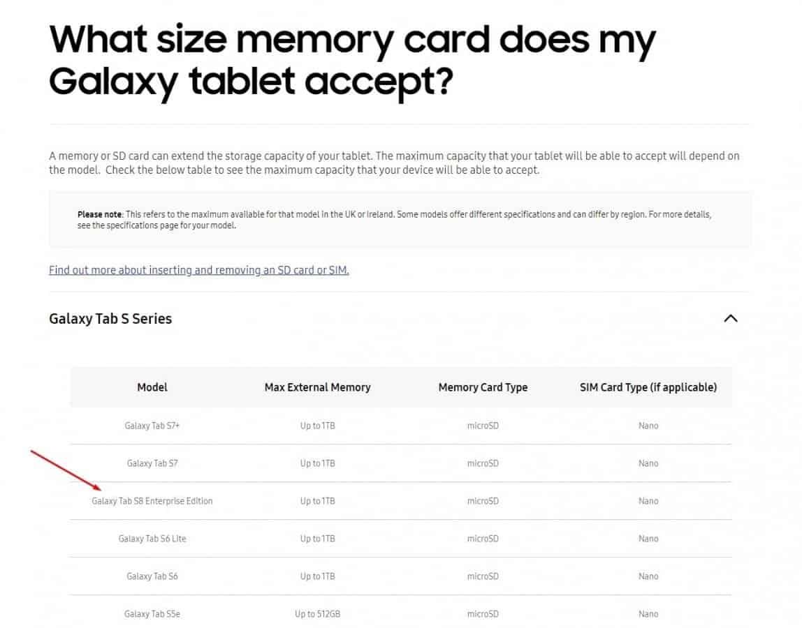 Galaxy Tab S8 has appeared on Samsung's official website