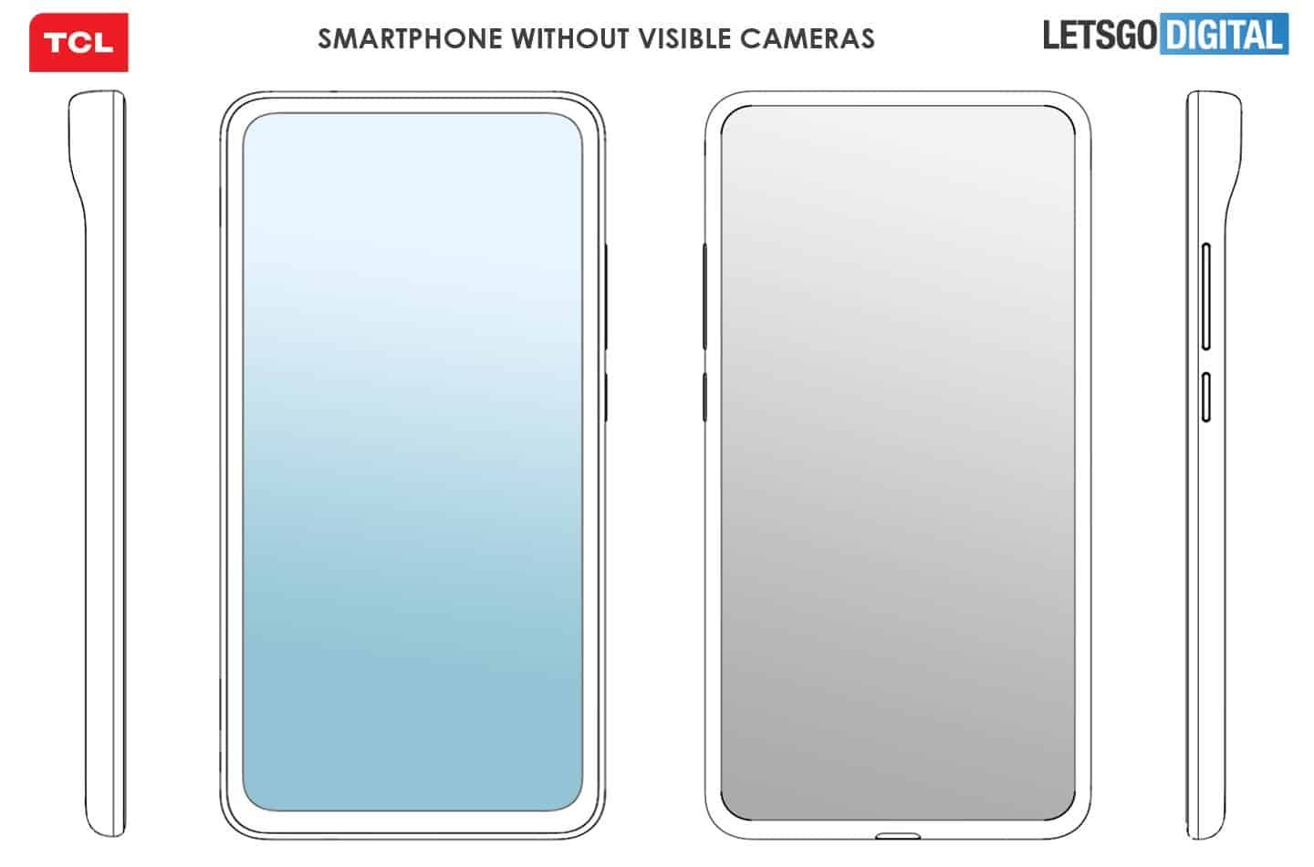 TCL is preparing to launch a smartphone with invisible cameras