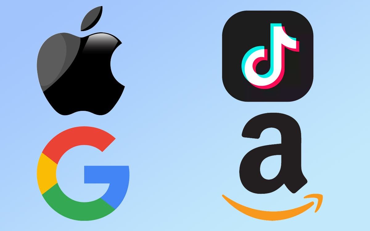 Apple, Amazon, Google and TikTok are among the 100 most influential companies