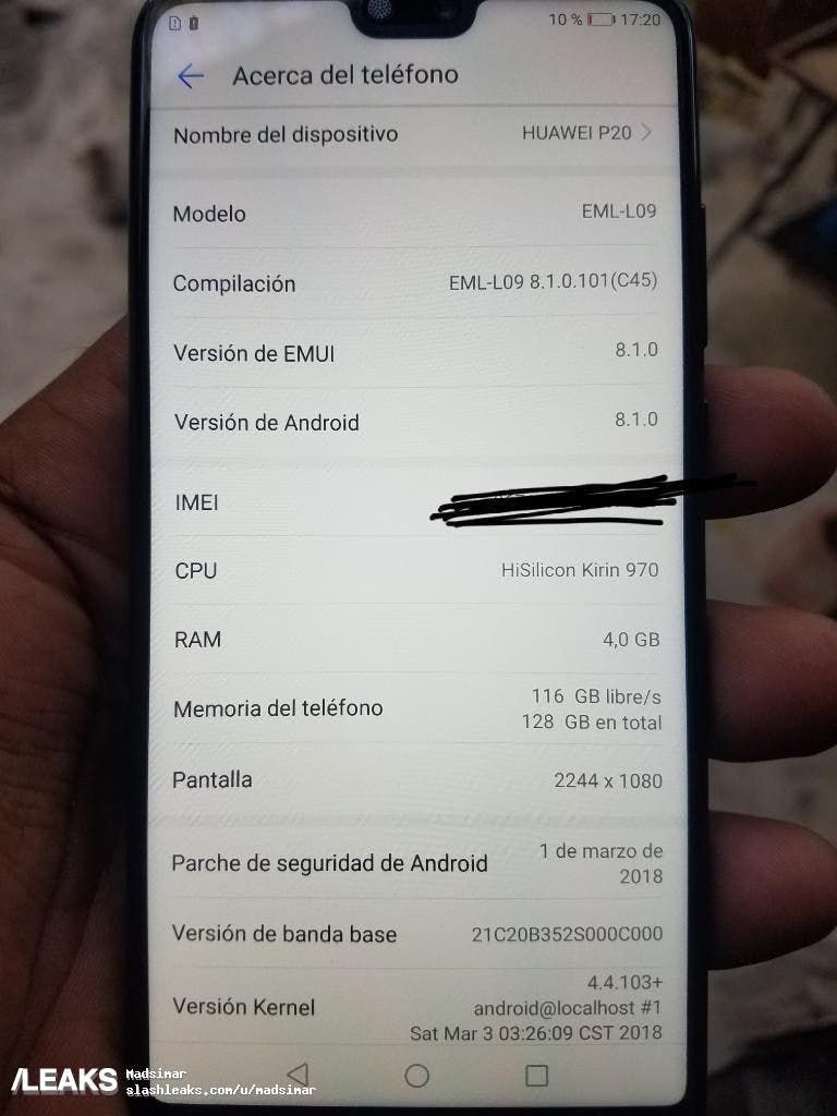Leaked: Huawei P20 Specifications, Retail Box, and Images[Update]