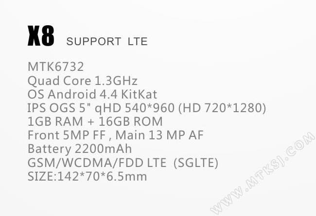 Unistar posts specifications of their 64bit, LTE Mediatek machine