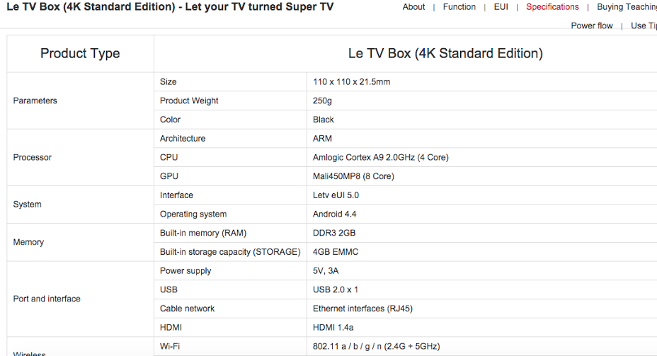 LeTV's 4K compatible TV box is just $50