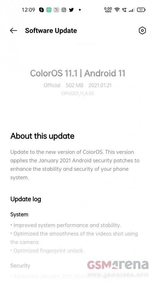 Oppo Reno5 Pro 5G receives January 2021 security patch and camera improvements