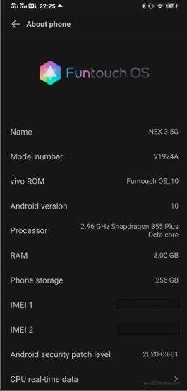 Android 10 update finally arrives Vivo NEX 3 5G