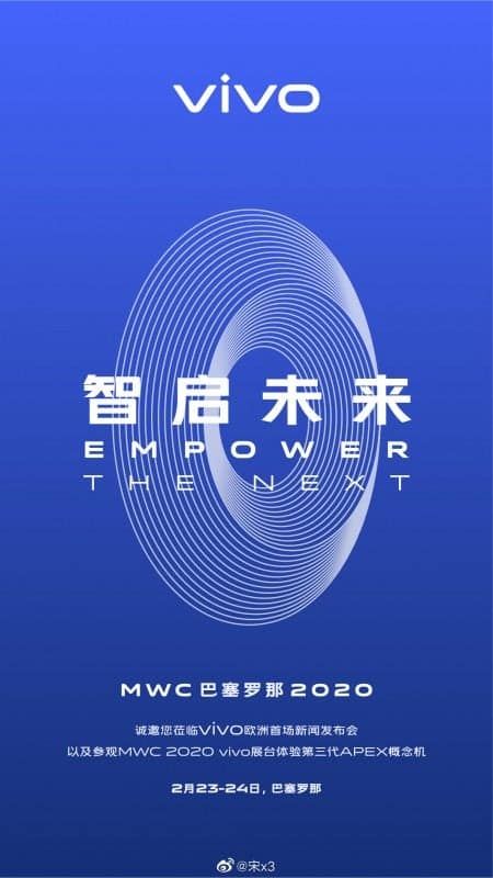 Vivo APEX 2020 set for debut at MWC next month