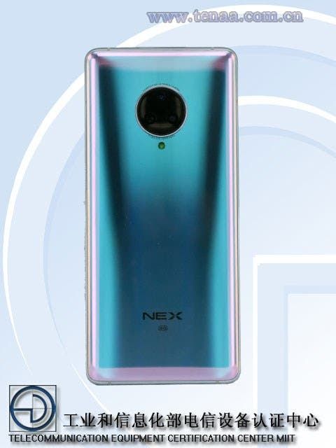 Vivo NEX 3 5G surfaces at TENAA with a triangular camera design