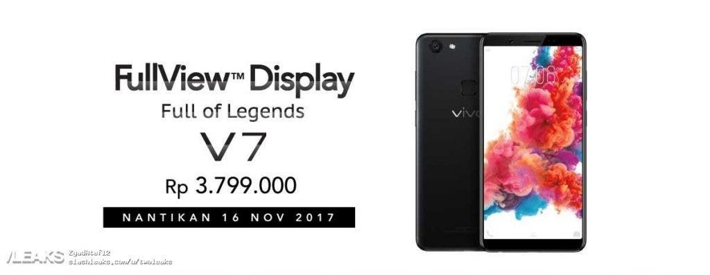 New Vivo's phone, aka Vivo V7, will be launched tomorrow on November 16