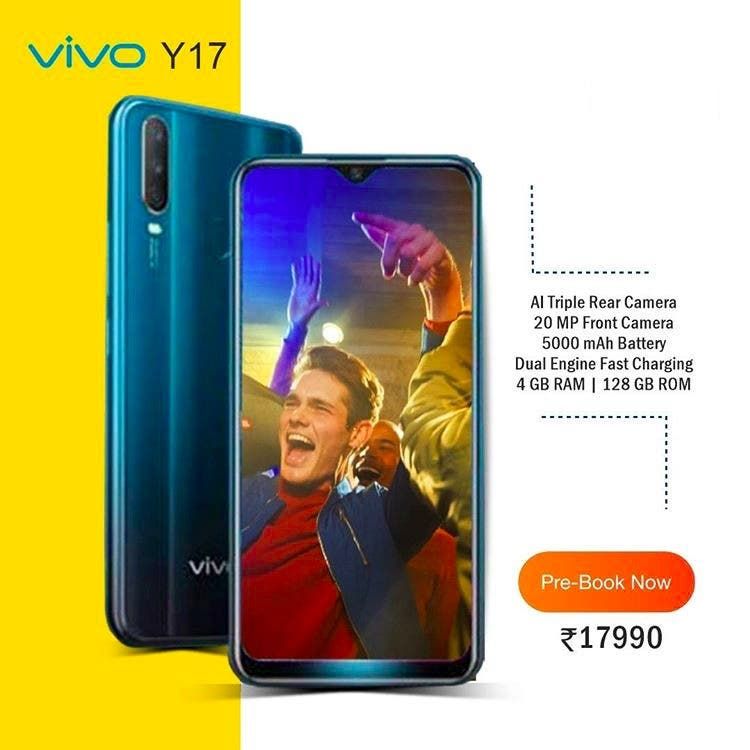 vivo Y17 with a 5000 mAh battery released in India