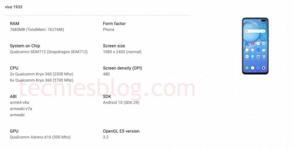Another Vivo V19 variant leaks along with Y50 on Google Play Console