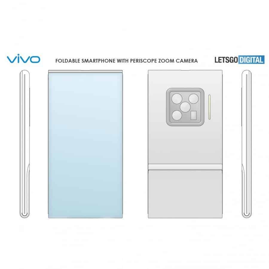 Vivo patents flip phone with curved foldable display