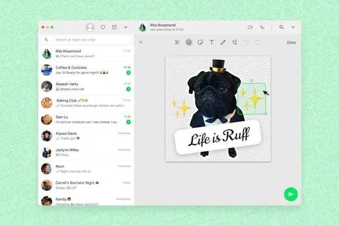 WhatsApp Web adds a feature to create custom stickers