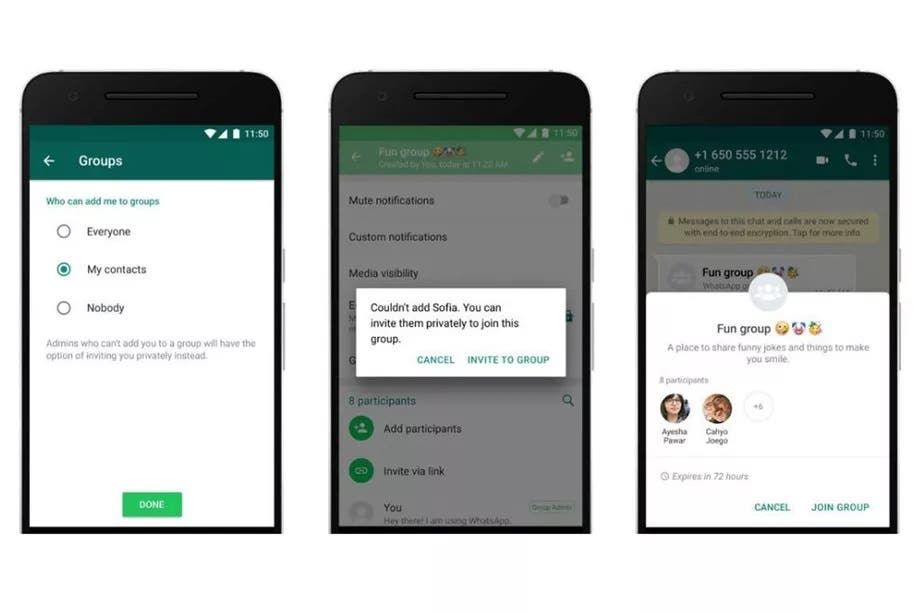 WhatsApp now allows you control who can add you to groups