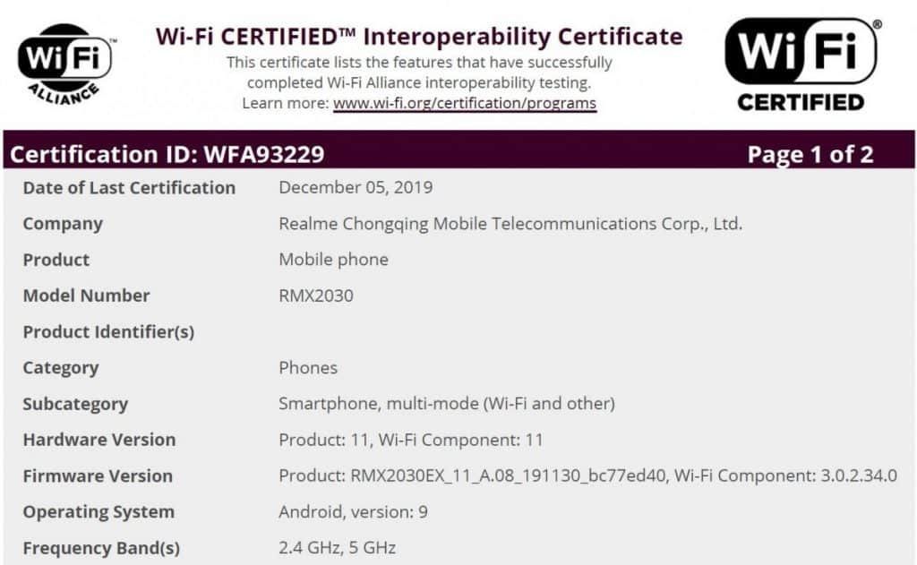 Realme 5i receives multiple certifications, launching anytime soon