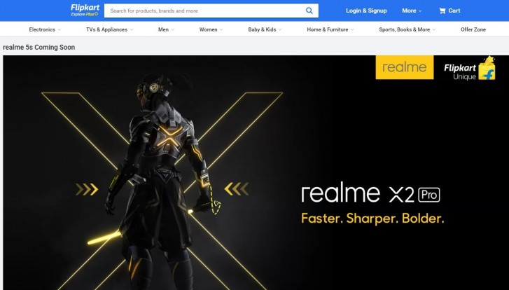 Realme 5s appears on Flipkart, launch is imminent
