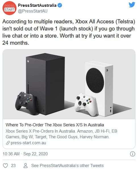 Microsoft Xbox Series X/S is selling out within minutes