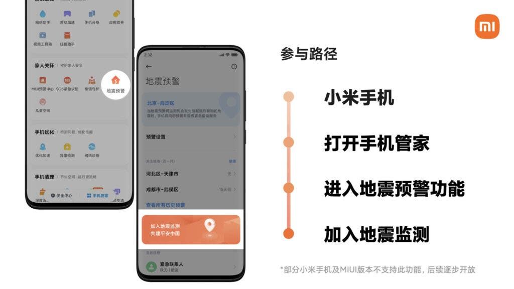 Xiaomi's new earthquake monitoring feature use sensors and AI algorithms
