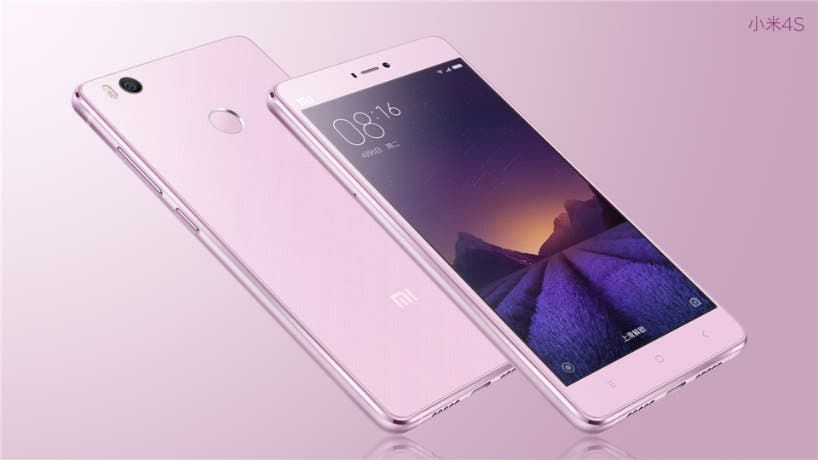 Xiaomi Mi4s in pink