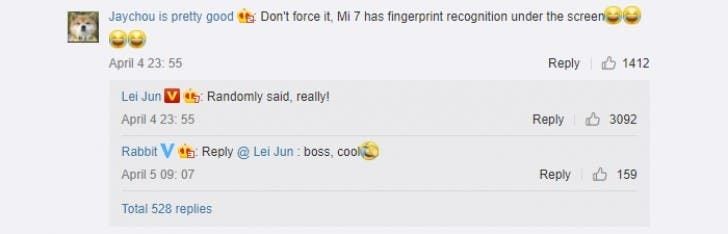 Xiaomi Mi 7 Most Likely To Sport An On-Screen Fingerprint Sensor