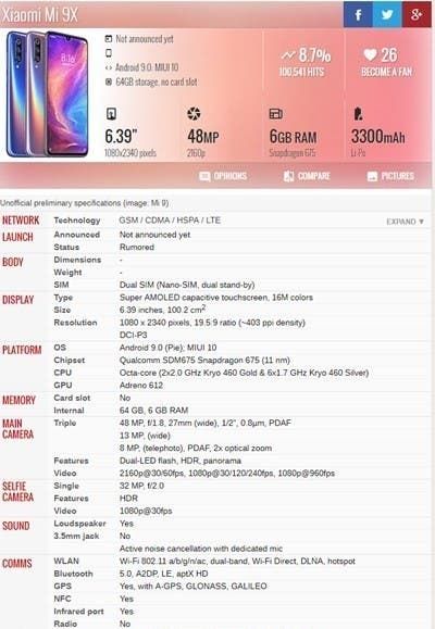 Xiaomi Mi 9X On The Way? Coming With Snapdragon 675 And Triple-Camera