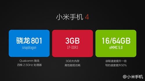 Xiaomi Mi4 launched! Specifications and details!
