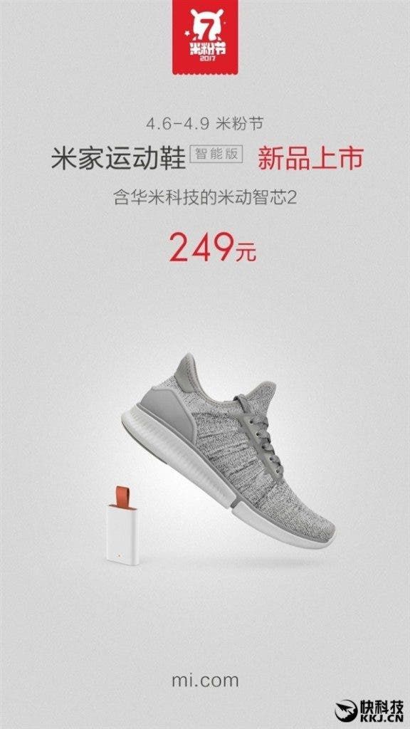 Xiaomi Mijia Smart Shoes available tomorrow, priced at 249 Yuan