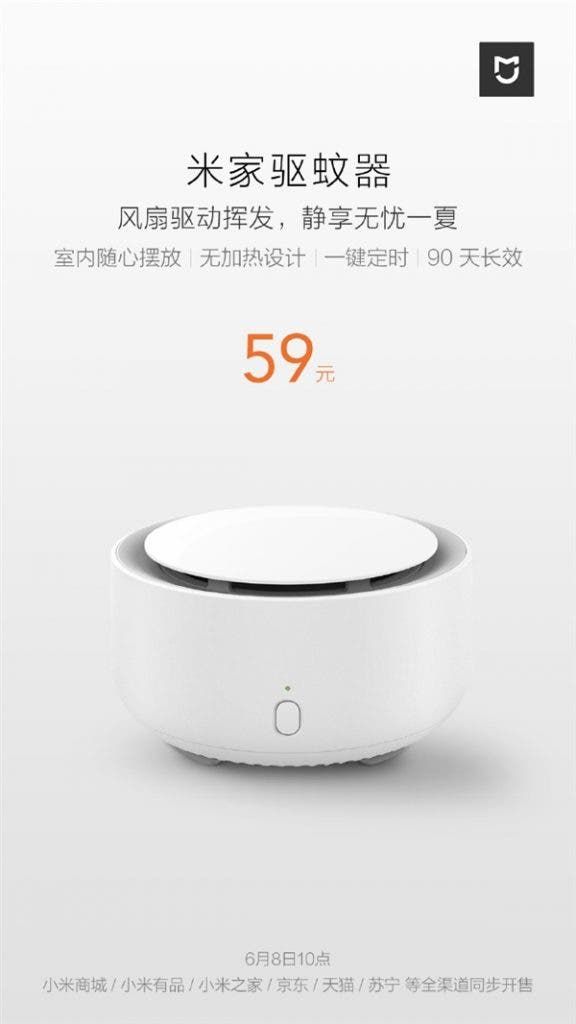 Xiaomi Mijia Mosquito Repellent Launched For 59 Yuan ($10)