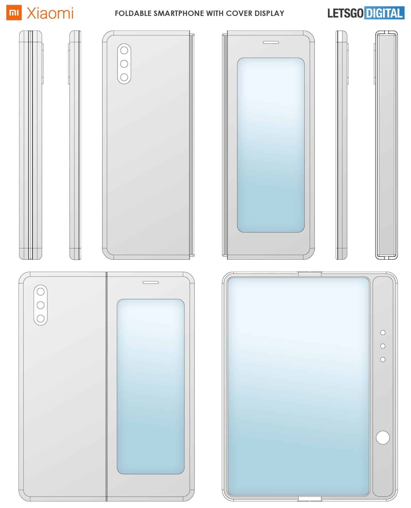Xiaomi received a patent for a Galaxy Fold-style foldable smartphone