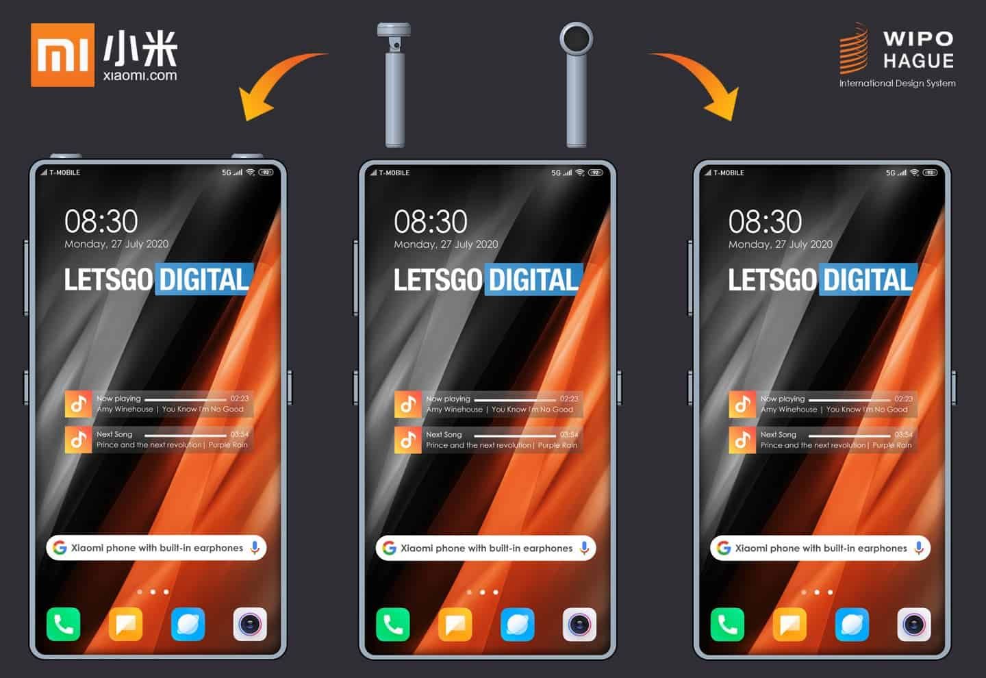 Xiaomi patent a smartphone with a built-in wireless headset