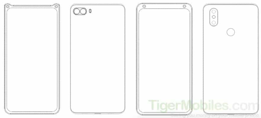 Xiaomi patent shows an edge front camera design