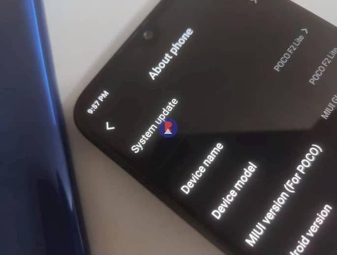 Xiaomi Pocophone F2 Lite: specs and design confirmed in real images