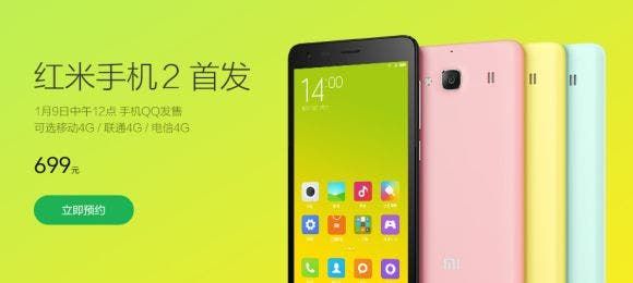 Xiaomi’s first new phone of 2015 is the Redmi 2 here are the official details